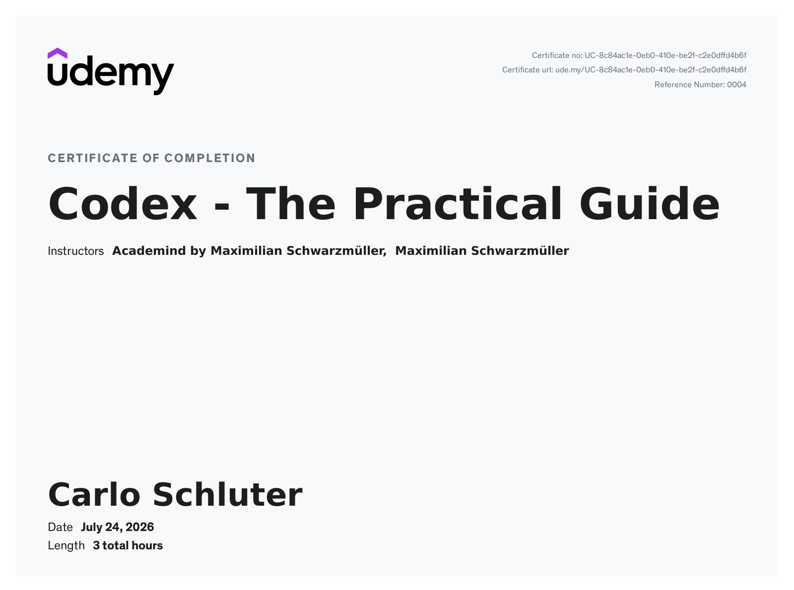 Codex - The Practical Guide